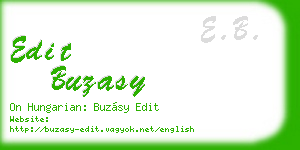 edit buzasy business card